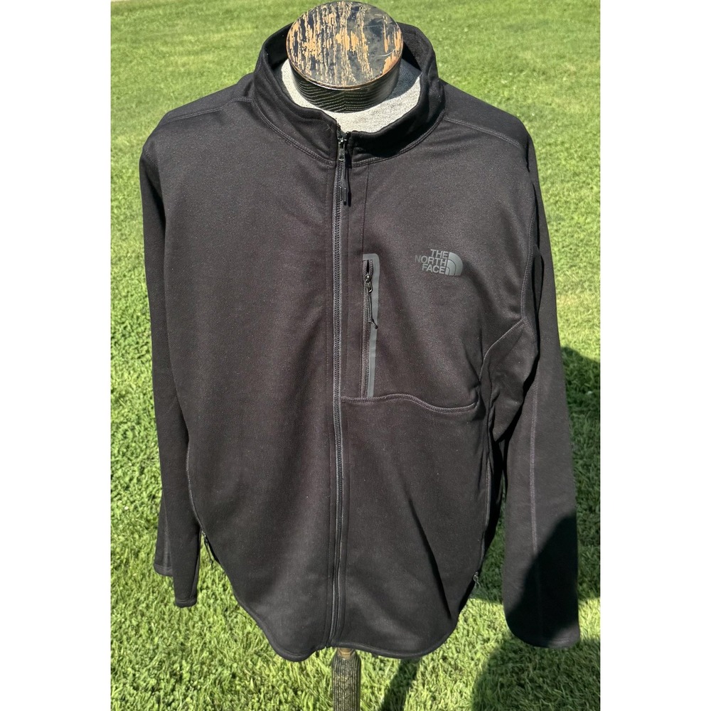 The North Face Jacket Mens 2XL Black Softshell Full Zip Fleece Lined Stretch - Picture 5 of 9